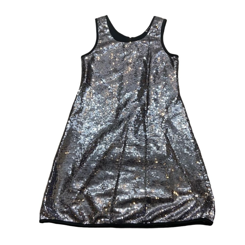 Girls‎ Jona Michelle Silver Sequin Holiday Dress Size 8